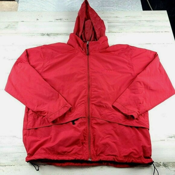 LL Bean Red Water Resistant Men’s jacket Red Size XL - Picture 1 of 12